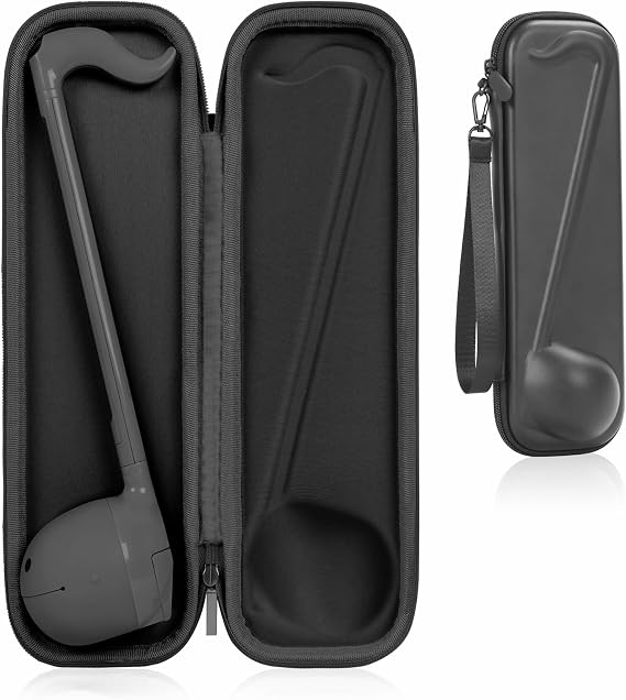 Carrying Hard Case Compatible for Otamatone Japanese Musical Instrument, Portable Synthesizer Designed for Otamatone Music Storage Bag with Hand Strap, (Black,Case Only…)