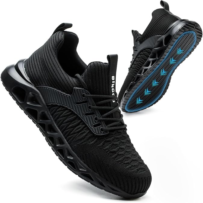 Non Slip Steel Toe Shoes for Men Women Comfortable Work Shoes