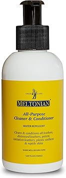 Meltonian | All Purpose Cleaner & Conditioner | Use on Leather Shoes, Boots, Handbags, Purses, Furniture and Car Interiors | Water Repellent | Made in Germany | 1 Bottle | 5 Oz