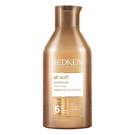 Redken Conditioner for dry and brittle hair invigorates and hydrates with fatty acids antioxidants and argan oil all soft conditioner