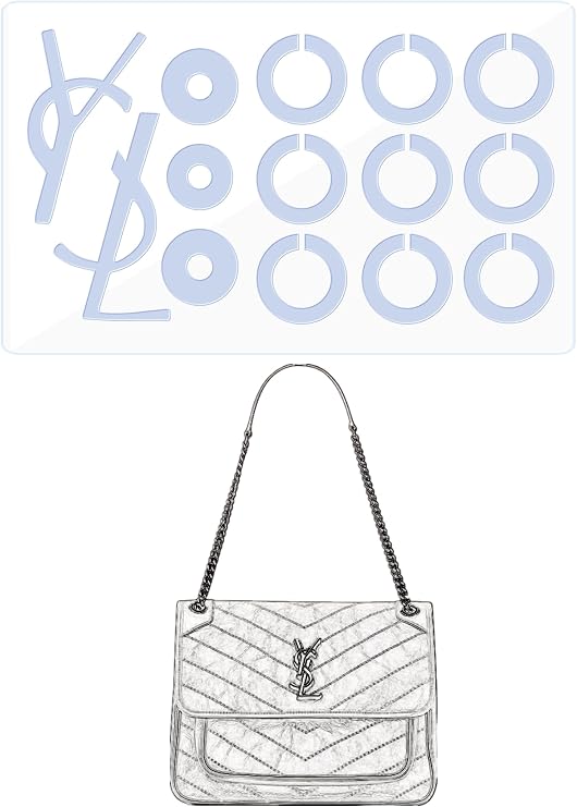 Hardware Protective Film, Compatible with YSL Niki Small. | Purse Hardware Sticker Transparent, Anti-scratch, Clear