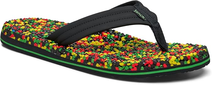 Sanuk Mens Bubblecush | Flip Flops for Men | Mens Sandals | Beach Sandals | Supportive & Lightweight | Comfort Footbed