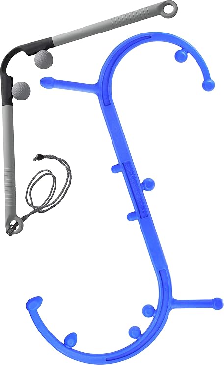 Body Back Buddy Blue Classic & AccuMassage Tool for Full Body Pain Relief