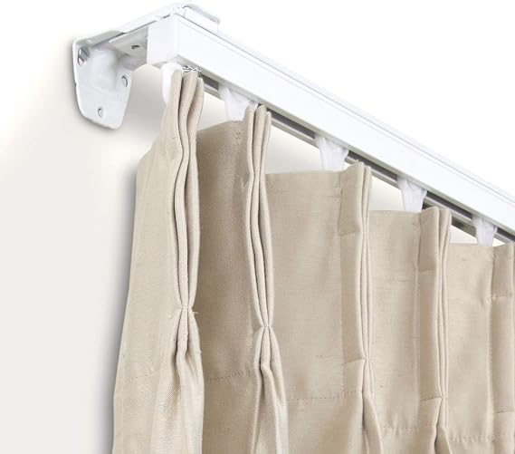 Heavy Duty White Wall or Ceiling Curtain Track/Room Divider 72 inch (6ft)