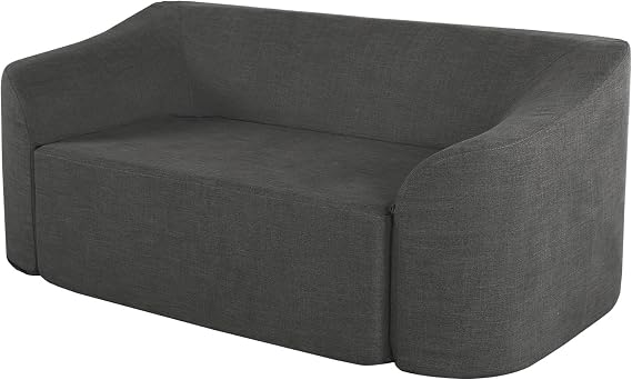 WOTU 70''Loveseat Sofa Couch with Memory Foam Back Upholstered - Modern Love Seat Sleeper for Save Spaces Living Room,Bedroom and Apartment Office,Removable Cover-Dark Grey