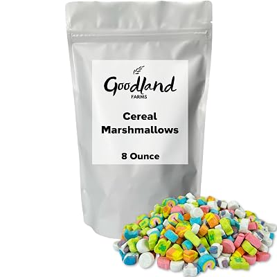 Cereal Marshmallows, Dehydrated Marshmallow Bits, Dessert Ingredient and Topping, 8 Ounce