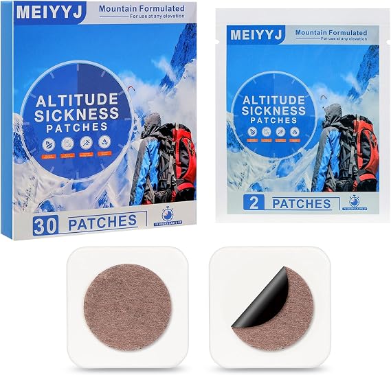 Altitude Sickness Prevention Patches,Effective Supports High Altitude Acclimation, Boosts Oxygen Intake &Rapid Supports High Altitude Acclimation,Fast High Altitude Relief, Pack 0f 30