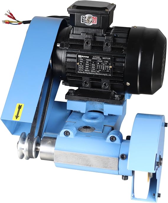 TECHTONGDA Lathe Tool Post Grinder, 220V Three-phase Lathe Sharpener, Internal and External Lathe Grinder Grinding Machine, Grinding Attachment for Lathe Machine, 0.01-0.3 Inch Grinding Depth