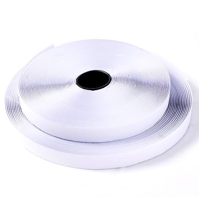 41 Feet Self Adhesive Hook and Loop Tape Roll Sticky Back Strip Adhesive Backed Fabric Fastener Mounting Tape-1inch Wide