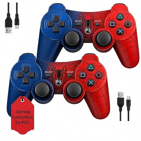 Hopevry 2 Pack PS3 Wireless Controller for Sony PlayStation 3