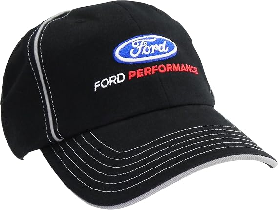 Checkered Flag CarBeyondStore Ford Performance Black Stripe Baseball Cap