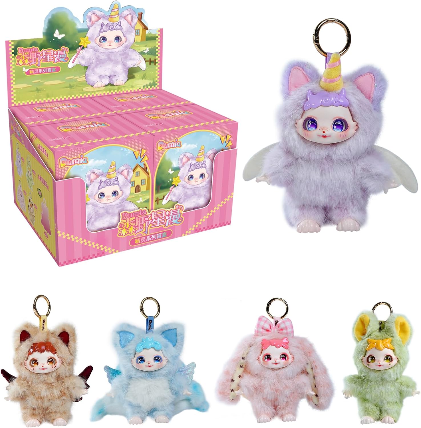 ICY Fortune Days Blind Box Specifications, Forest Star Scattering, Plush Toy, 1 Piece Box, Height Approx. 6.7 inches 17 cm, Polyester, PVC & ABS, Painted