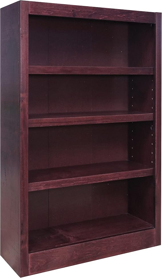 Concepts In Wood Midas Four Shelf Bookcase 48" H Cherry Finish