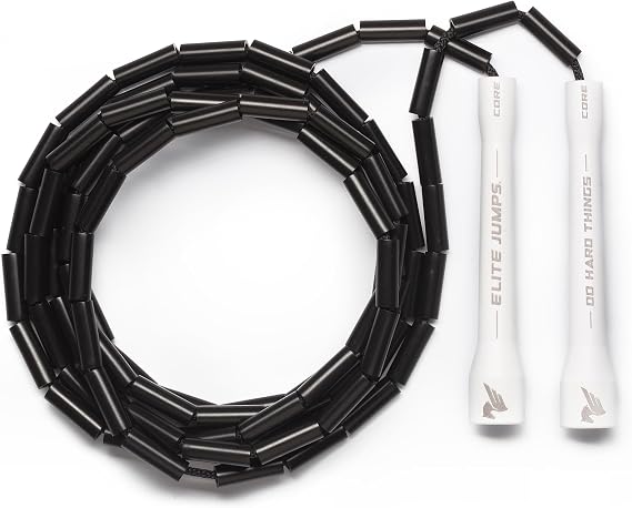 Elite Jumps 1-inch Beaded Jump Rope, Adjustable Shatterproof
