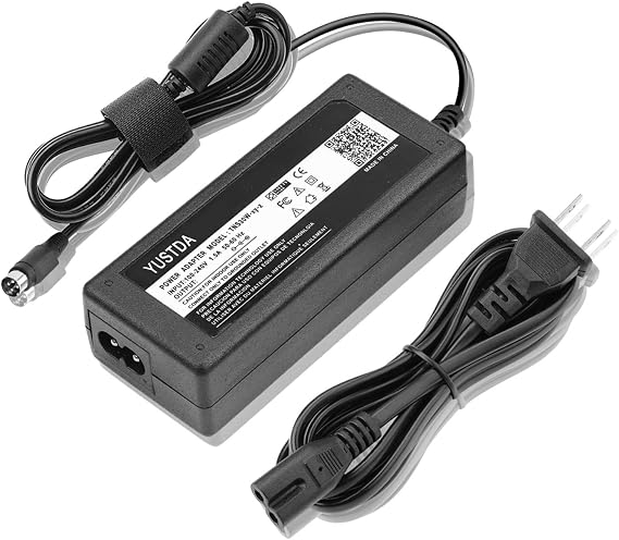 4-Pin 24V AC/DC Adapter Compatible with Canon MG1-4558 5039 4892 PA-14U PA-14E imageFORMULA 300P DR-2020U DR-1210C DR-M260 DR-M160 DR-M140 ScanFront 330 400 CanoScan 9950F Scanner 2A Power