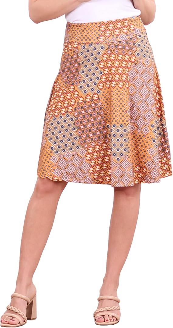 Popana Midi Skirt for Women, Flowy Skirts for Women Midi Length