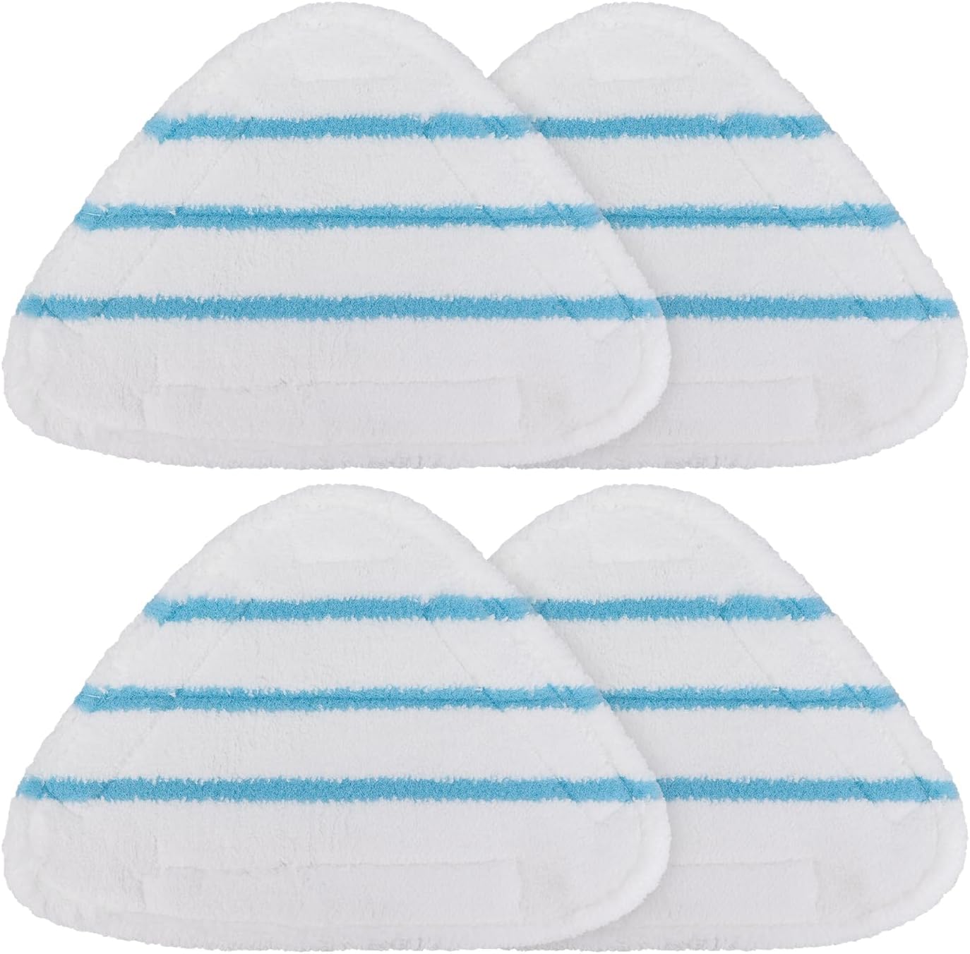 Steam Mop Pads Replacements for True & Tidy STM-500, STM-700, STM-700A Steam Mops, Microfiber Steam Mop Cover Cloth fit Other Triangular Steam Mop, Washable Cleaning Floor Triangular Pad 4 Pack