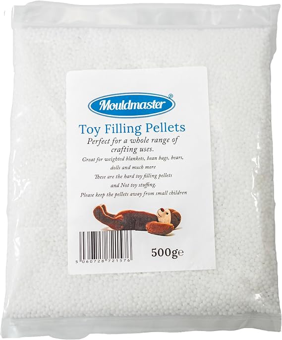 Mouldmaster Toy Filling pellets/Beads 500g, Off White, TF01