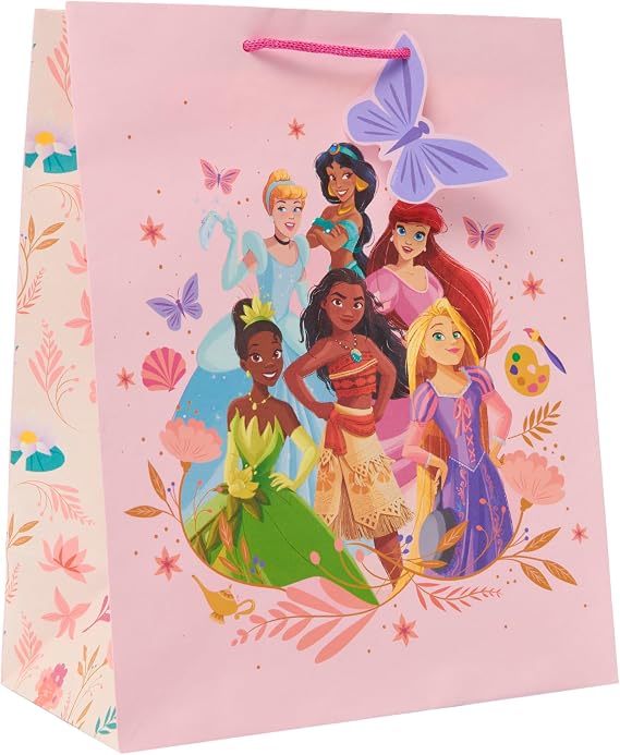 UK Greetings | Disney Princess Large Gift Bag | Pink Design