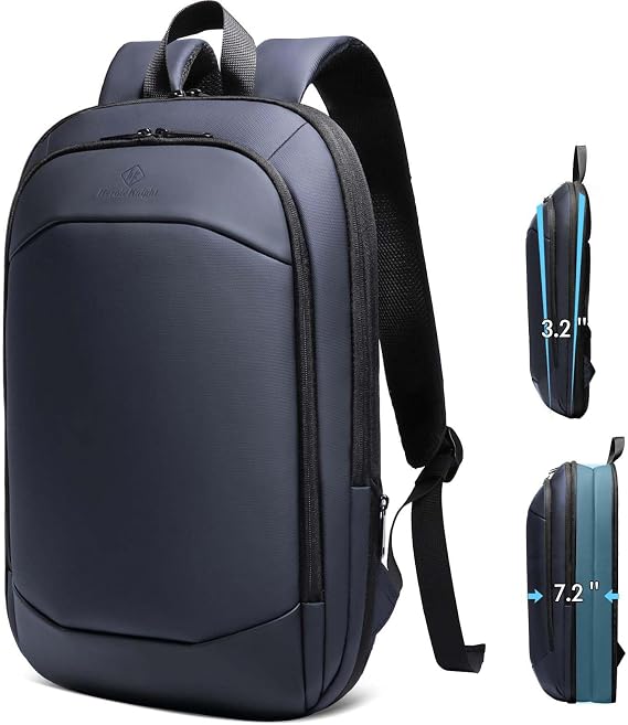 15.6 Inch Laptop Backpack Expandable Rucksack for Men-Blue