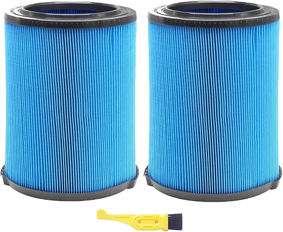 2 Pack VF5000 3-Layer Pleated Filter for Ridgid for Shop Vac 6-20 Gallon Wet Dry Vacuums WD1450 WD0970 WD1270 WD09700 WD06700 WD1680 WD1851 RV2400A
