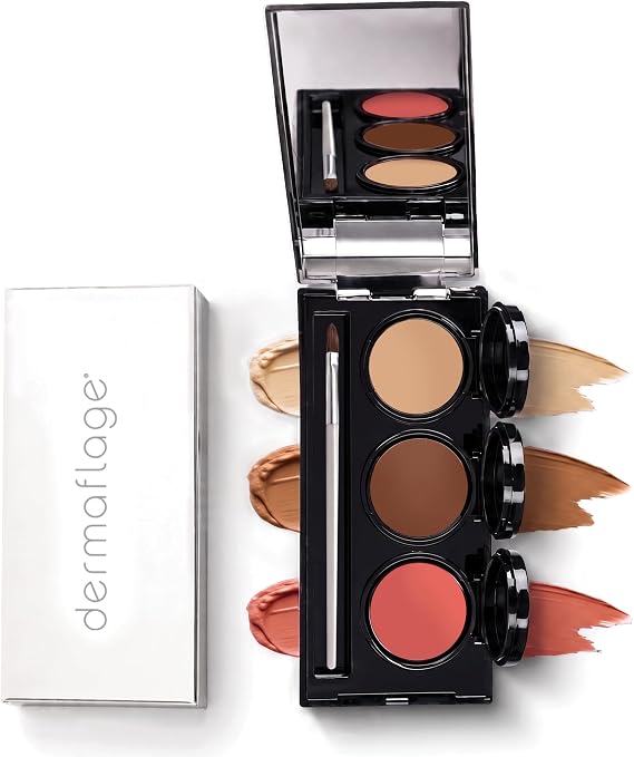 Dermaflage Tattoo Cover Up Makeup, Waterproof Concealer Palette - Bronze