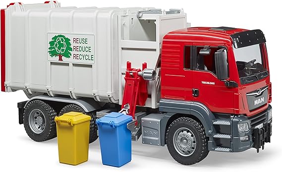 Bruder Toys 03761 Man TGS Side Loading Garbage Truck