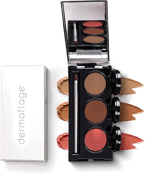 Dermaflage Tattoo Cover Up Makeup, Waterproof Concealer Palette - Tan