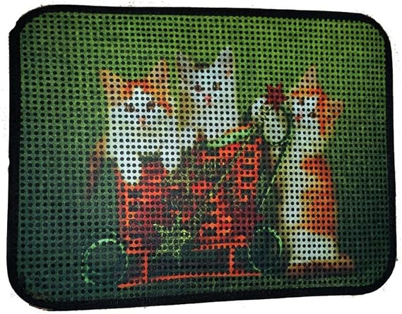 Miapet Sieve Patterned Cat Toilet Front Mat 60 x 45 cm Kittens