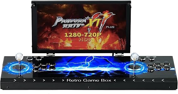 35,000 in 1 Portable Arcade Game Console with 17.5" HD Screen Dual Player Pandoras Box 80S, Retro Video Game Machine Search / Hide / Save / Read / Pause Game 17.5-Dual Player