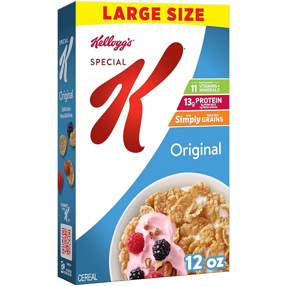Kellogg's Special K Original Large Size Breakfast Cereal 12oz