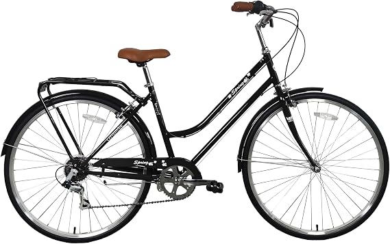 Sunrise Cycles Women's Spring 6 Speeds Ladies and Girls Dutch Style City Bike Lightweight 700C