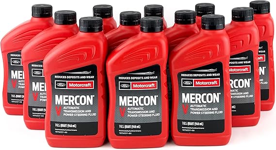 Motorcraft XT5QMC Mercon V Automatic Transmission Fluid - Case of 12 Quarts