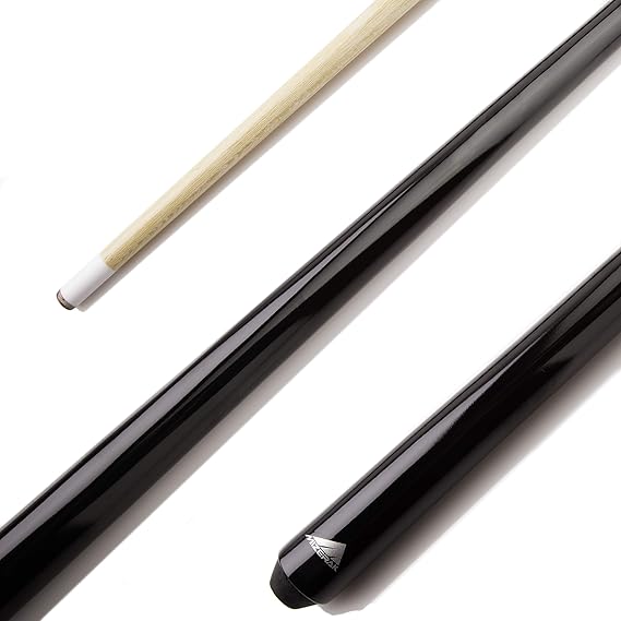 Mizerak 40 Shorty Pool Cue One-Piece Hardwood Stick 12mm Leather Tip Best for Kids, Tight Spaces, or Precision Shots