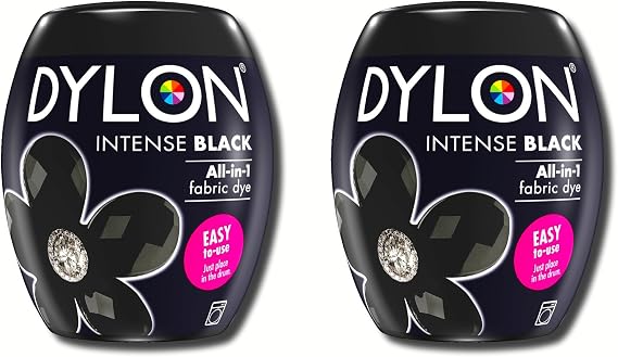 New Dylon 350g Intense Black Machine Dye Pod 2 Pack