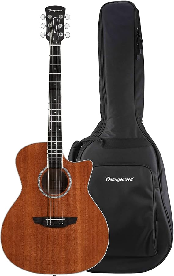 Orangewood Rey Cutaway Style Acoustic Guitar with Mahogany Top