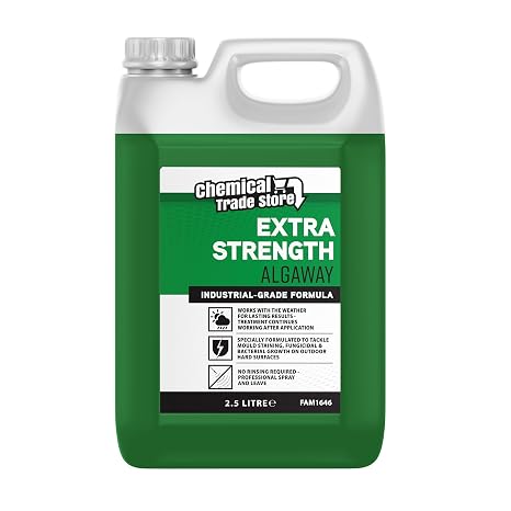 Algae Remover 2.5L - Concentrated Spray & Leave Outdoor Treatment for Patios, Paths, Driveways & Decking - Targets Green Algae & Fungicidal Growth - Long-Lasting Results