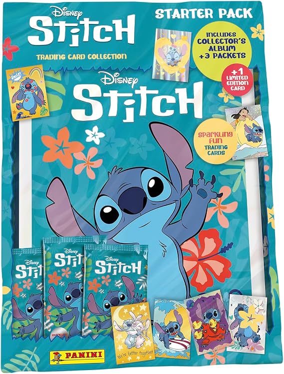 Panini Stitch Trading Cards Starter Pack (1 Binder + 2 Sleeves + 1 Limited Edition Card), 005153SPAFGD