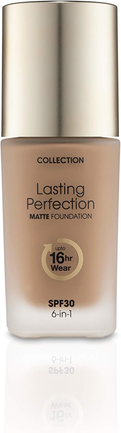 Collection Cosmetics Lasting Perfection Matte Foundation, Full Coverage, 27ml, Chestnut