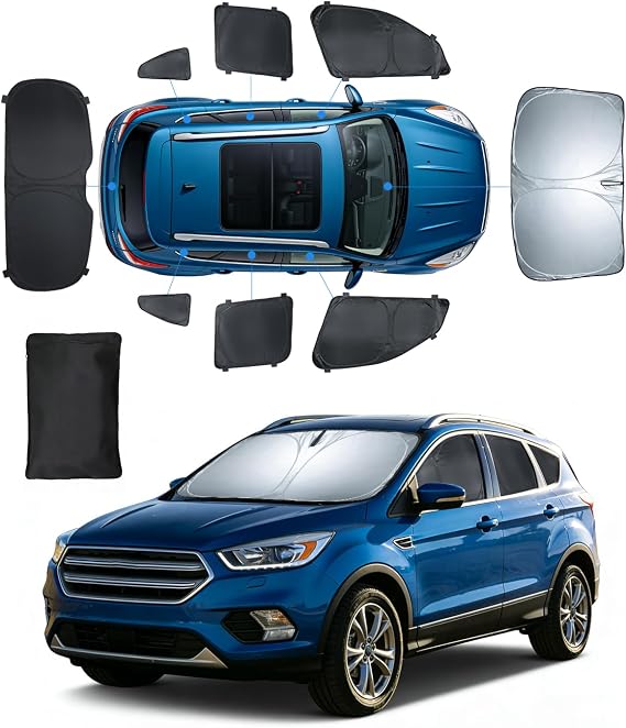 Front Rear Side Window Covers for Ford Escape 2013-2019 8 PCS