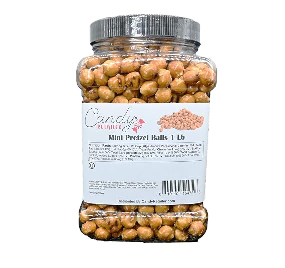 Candy Retailer Mini Pretzel Balls 1 Lb