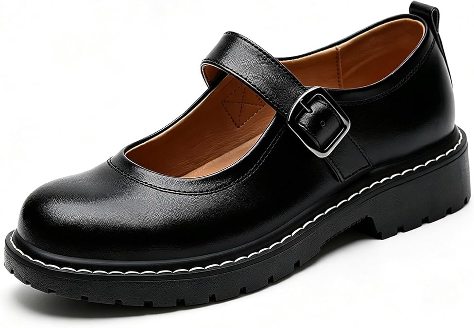 Mary Jane Shoes Women Mary Janes Mary Jane Flats Comfortable Flat Leather