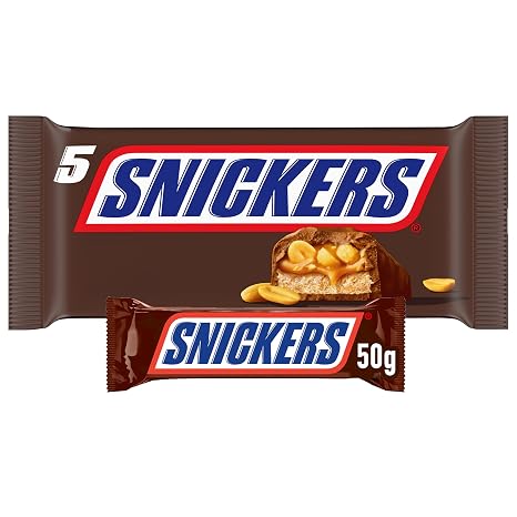 Snickers Peanuts Caramel Snack 5 Bars 250g