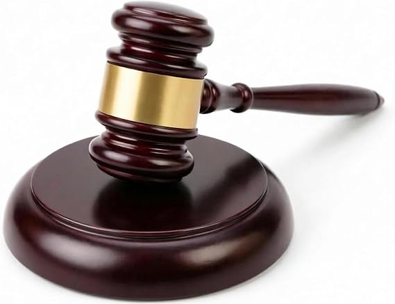 Wooden Gavel with Sound Block Set, Solid Wood Judge Gavel Set, Loud Clear Strike for Meetings, Auctions, Gift, HOA & Mock Trials