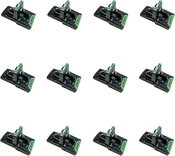 JT Eaton Mouse Trap - No-Touch Disposal, Trap Set Indicator, Jawz Mousetraps - 12-Pack - Plastic