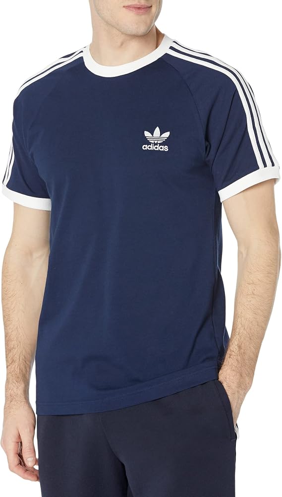 adidas Originals Mens Adicolor Classics 3-Stripes T-Shirt Night Indigo Small