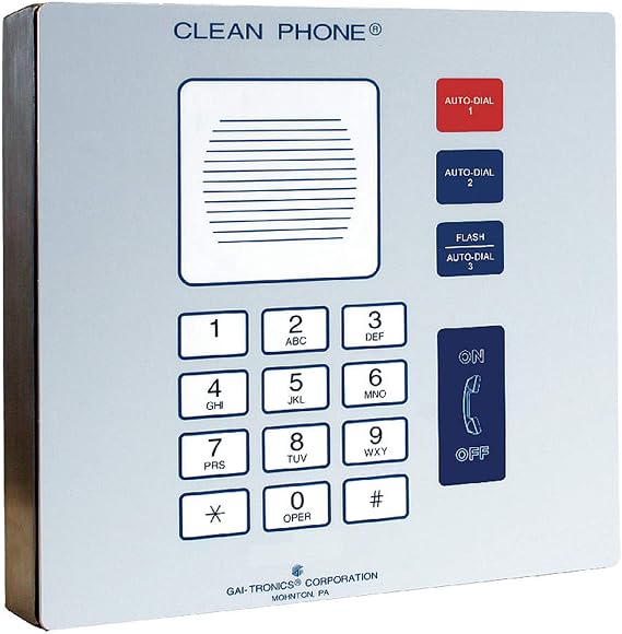 Cleanroom Telephone, Wall, Gray - 295-001W