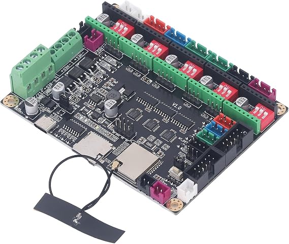 3D Printer Control Board, Stepper Motor Driver TMC2209 DC1224V Fast Heat Dissipation for MKS TinyBee V1.0 240MHz Clock Frequency for Printing Projects