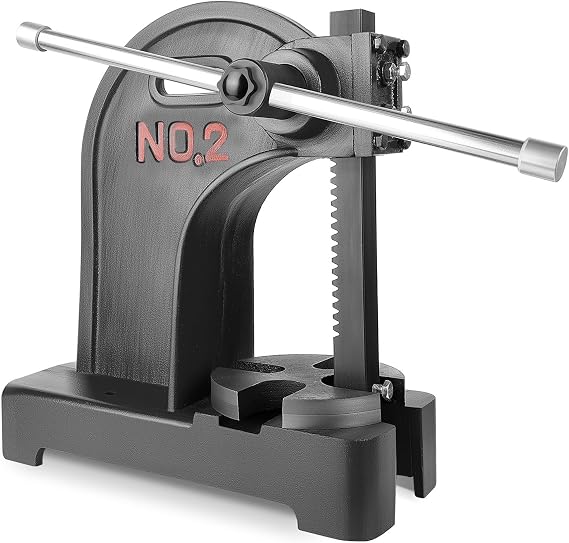 2 Ton Arbor presses, Manual Arbor Press, 8.5 Inch Max Height, Manual Press is Suitable for Punching, Bending, Stretching and Forming Tasks in Workshops and Garages(Black)