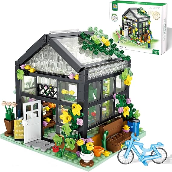 Flower House Building Set, Compatible with Lego Flowers House | Create Elegance and Warmth Environment, with Beautiful Gift Box Toys for Boys & Girls 6-12 and Building Fans (579 Pcs)